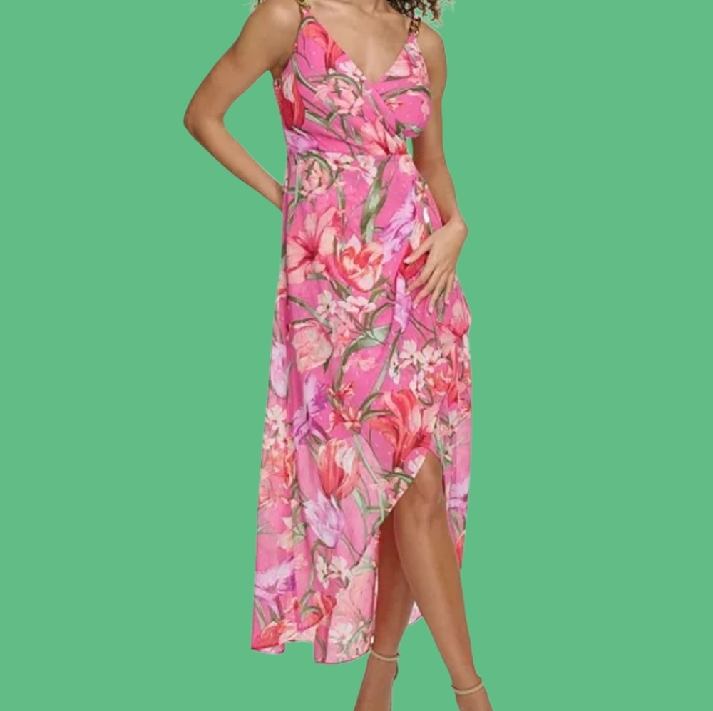 Siena Studio Pink Floral Maxi Dress